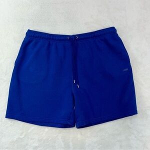 LCKR Fleece Shorts Men's Size 2XL BLUE￼ Pull On Drawstring Close‎ 3 Pockets